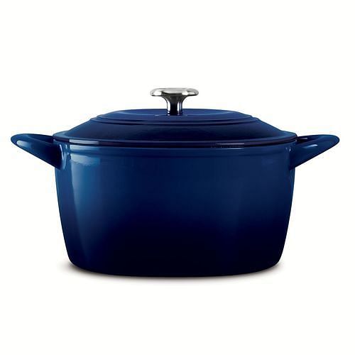 Tramontina Enameled Cast Iron 7-Qt. Covered Dutch Oven Large Round Cooking  Pot