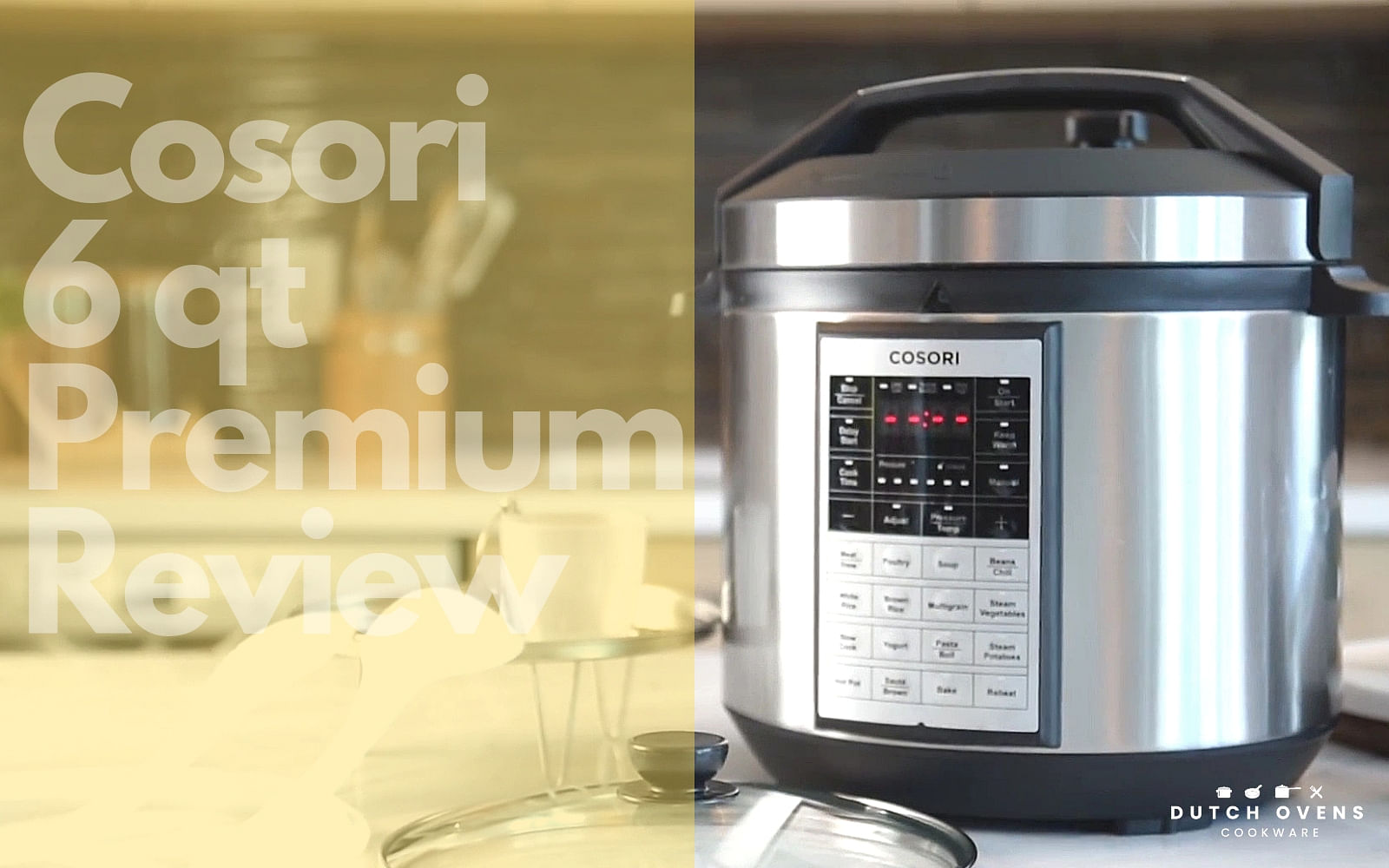 Cosori 6 Qt Premium 8 in 1 Programmable Multi cooker Review In Depth