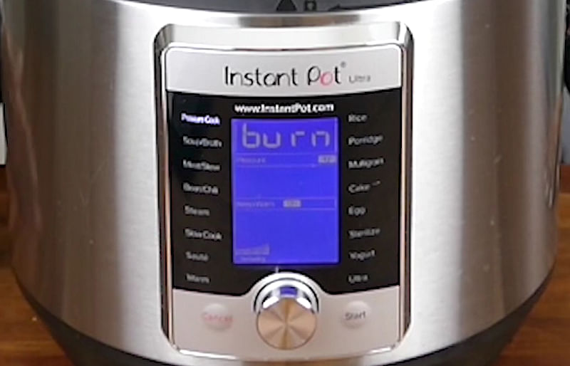 Instant pot burn What to do and How to avoid it Error Message